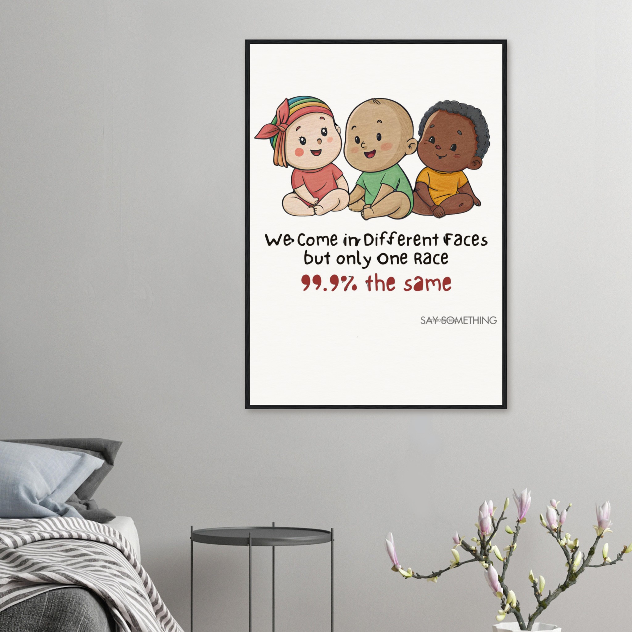Wall Art against racism