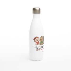 Anti Racist Unity Water Bottle – 17oz Stainless Steel, Double-Wall Insulation, Leak-Proof Cap